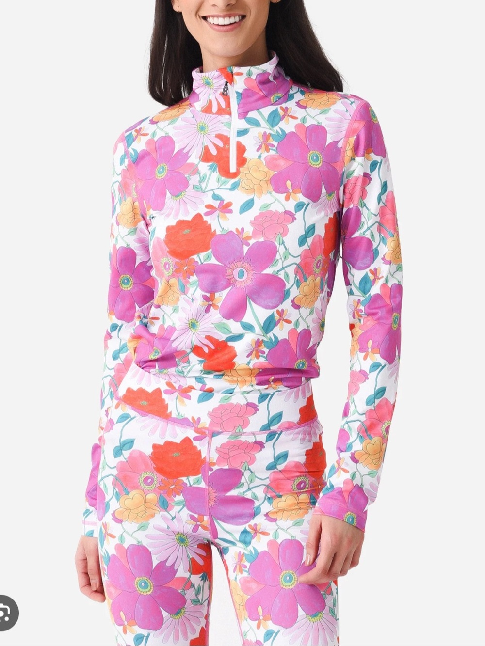 SET 2 piece Love Shack Fancy x Bogner Fire & Ice Layer Top + Leggings floral